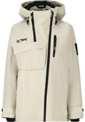 Damska kurtka narciarska Slope Zuko Lined. Białe kurtki sportowe damskie SLOPE, na zimę, xs, bez wzorów, z materiału, bez ramiączek, bez kaptura, narciarskie. Za 653.00 zł.