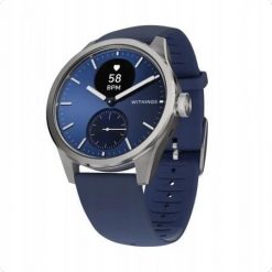 Smartwatch WITHINGS SAS Scanwatch 2 - zegarek z funkcją EKG, pomiarem pulsu i SPO2 oraz mierzeniem aktywności fizycznej i snu (42mm, blue). Niebieskie zegarki smartwatch WITHINGS SAS, bez wzorów. Za 1,719.16 zł.