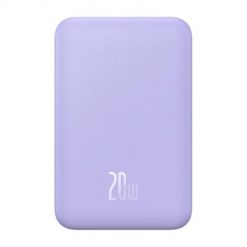 Magnetyczny mini powerbank Baseus 5000mAh 20W (fioletowy). Fioletowe powerbanki Baseus. Za 119.00 zł.