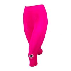 Legginsy techniczne do biegania Capri damskie z taśmami kinetycznymi. Czerwone legginsy damskie R-EVENGE, bez wzorów, z elastanu. Za 212.88 zł.