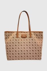 GUESS Beżowa shopperka damska Neda Large 2 In 1. Brązowe shopperki damskie Guess, z aplikacjami, duże, bez dodatków. W wyprzedaży za 464.99 zł.