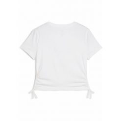 Młodzieżowa koszulka Essentials Animal Logo Infill z węzłem PUMA White. Biała bluzki damskie Puma, l, bez wzorów, młodzieżowe, bez kołnierzyka, bez ramiączek. W wyprzedaży za 99.00 zł.