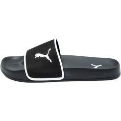 Klapki basenowe dla dorosłych Puma Leadcat 2.0. Zielone klapki męskie Puma, bez wzorów, z materiału, bez zapięcia. Za 237.00 zł.