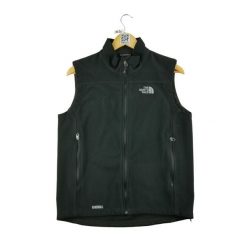 Second life - Męska czarna kurtka polarowa TNF WindWall - Jak nowy. Czarne kurtki męskie The North Face, m, bez wzorów, z polaru, sportowe, bez kaptura. Za 170.36 zł.