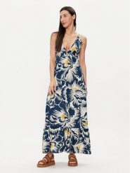 Maaji Sukienka letnia PT2210CLD600 Granatowy Regular Fit. Niebieskie sukienki damskie Maaji, na lato, l, bez wzorów, z wiskozy, bez kołnierzyka, bez ramiączek. Za 349.99 zł.