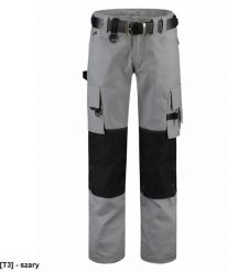 TRICORP - ADLER - Spodnie robocze unisex, Cordura, 300 g/m, 65 % poliester, 35 % bawełna szary 46. Szare spodnie sportowe męskie TRICORP, m, bez wzorów, z bawełny. Za 176.37 zł.