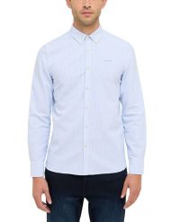 Męska Koszula Mustang Style Edinburg Blue Stripe 1016242 12710. Niebieskie koszule męskie Mustang, m, bez wzorów, bez kołnierzyka, bez ramiączek. Za 169.99 zł.