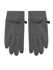 Calvin Klein Rękawiczki LV04D8039G Szary. Szare rękawiczki damskie Calvin Klein, bez wzorów, z dzianiny. Za 169.99 zł.