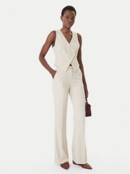 Artigli Spodnie materiałowe ACPA004631 Beżowy Regular Fit. Brązowe spodnie materiałowe damskie Artigli, bez wzorów, z materiału. Za 479.99 zł.