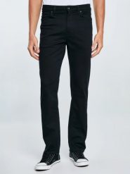 Jeansy męskie z prostą nogawką czarne Toros 915. Czarne eleganckie spodnie męskie BIG STAR, bez wzorów, z denimu, eleganckie, długie. Za 349.99 zł.