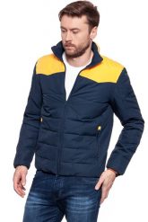 KURTKA ZIMOWA WRANGLER B&Y RODEO JKT NAVY W4753YC35 112129045. Niebieskie kurtki męskie Wrangler, na zimę, m, bez wzorów, bez kaptura. W wyprzedaży za 199.99 zł.