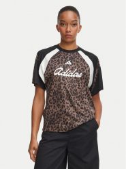 Adidas T-Shirt House Of Tiro Jersey KV0905 Brązowy Regular Fit. Brązowe t-shirty damskie Adidas, l, bez wzorów, z jersey, bez kołnierzyka, bez ramiączek. Za 179.99 zł.