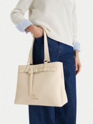 Beverly Hills Polo Club Torebka CEO-BHPC-C-004-09 Écru. Shopperki damskie Beverly Hills Polo Club, bez wzorów, z materiału, bez dodatków. Za 269.99 zł.