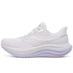 Buty Do Biegania Saucony Triumph 23 Dorosłych. Białe obuwie sportowe damskie Saucony, bez wzorów, z syntetyku, bez zapięcia, do biegania. Za 774.15 zł.