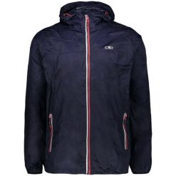 Kurtka męska turystyczna CMP 3X57627. Niebieskie kurtki męskie CMP, m, bez wzorów, sportowe, bez kaptura. W wyprzedaży za 119.99 zł.
