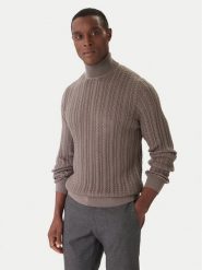 JOOP! Golf Danilor 30047372 Brązowy Modern Fit. Brązowe swetry męskie JOOP!, m, bez wzorów, z syntetyku, bez kołnierzyka, bez ramiączek. Za 919.99 zł.
