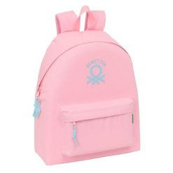 Plecak szkolny BENETTON Rosa pastel Poliester 600D. Czerwone plecaki męskie Benetton, bez wzorów, z poliesteru. Za 140.80 zł.