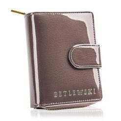 Portfel damski BETLEWSKI ZBPD-BS-937 SZARY. Szare portfele damskie Betlewski, ze skóry. Za 169.99 zł.