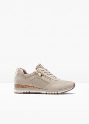 Sneakersy Marco Tozzi. Czerwone obuwie sportowe damskie bonprix, bez wzorów, bez zapięcia. Za 249.99 zł.