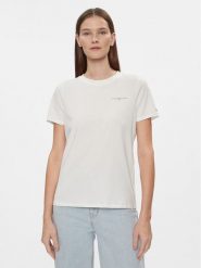 Tommy Hilfiger T-Shirt 1985 WW0WW37877 Biały Regular Fit. Białe t-shirty damskie Tommy Hilfiger, xxs, bez wzorów, z bawełny, bez kołnierzyka, bez ramiączek. Za 139.99 zł.