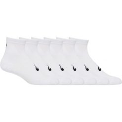 Skarpetki Asics Quarter (x6). Białe skarpetki damskie Asics, bez wzorów. Za 138.50 zł.