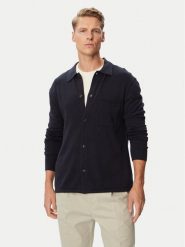 Tommy Hilfiger Kardigan Essential MW0MW40432 Granatowy Regular Fit. Niebieskie swetry męskie Tommy Hilfiger, l, bez wzorów, z bawełny, bez kołnierzyka, bez ramiączek. Za 529.99 zł.