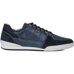 Geox Kristof Tenisówki Niebieski. Niebieskie trampki męskie Geox, bez wzorów, z materiału, bez zapięcia. Za 550.95 zł.