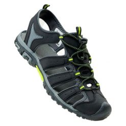Męskie Sandały Eritio. Czarne buty zimowe męskie Hi-tec, bez wzorów, bez obcasa, bez zapięcia. Za 232.99 zł.