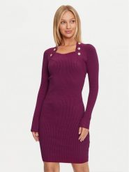 Marciano Guess Sukienka dzianinowa 4BGK01 5613Z Różowy Bodycon Fit. Czerwone sukienki damskie Marciano Guess, z aplikacjami, z dzianiny, bez kołnierzyka, bez ramiączek, bodycon. Za 429.99 zł.