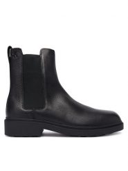 Calvin Klein Sztyblety Dress Lug Chelsea Boot Lth YM0YM01389 Czarny. Czarne botki męskie Calvin Klein, bez wzorów, ze skóry, bez obcasa, bez zapięcia. Za 679.99 zł.