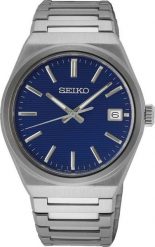Zegarek Seiko Zegarek męski Seiko SUR555P1 srebrny. Szare zegarki męskie Seiko, bez wzorów, srebrne. Za 1,000.99 zł.