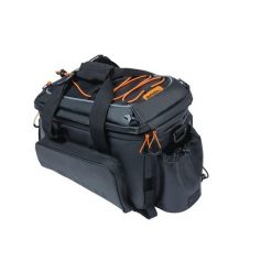 Torba na bagaż „Miles” XL Pro, czarna/pomarańczowa. Brązowe torby sportowe męskie BASIL, bez wzorów, z materiału, na ramię. Za 486.49 zł.