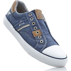 Tenisówki Mustang bonprix ciemnoniebieski. Buty sportowe męskie marki bonprix. Za 189.99 zł.