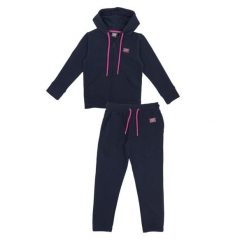 Bluza z bawełna z kaptur na co dzień na siłownię. Niebieskie bluzy damskie LEONE 1947 APPAREL, xs, bez wzorów, z bawełny, sportowe, bez ramiączek, bez kaptura. Za 162.09 zł.