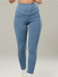 Legginsy sportowe Gym Hard - niebieski. Niebieskie legginsy damskie Sinsay, l, bez wzorów. Za 39.99 zł.