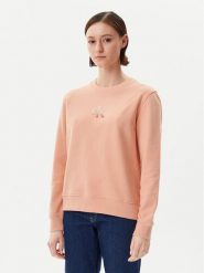 Calvin Klein Jeans Bluza Gradient Monologo J20J225360 Koralowy Regular Fit. Pomarańczowe bluzy damskie Calvin Klein Jeans, l, bez wzorów, z bawełny, bez ramiączek, bez kaptura. Za 199.99 zł.