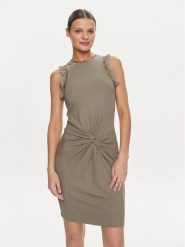 Guess Sukienka koktajlowa Olga W4GK30 KC7H2 Zielony Bodycon Fit. Zielone sukienki damskie Guess, xs, z aplikacjami, z wiskozy, wizytowe, bez kołnierzyka, bez ramiączek, bodycon. Za 219.99 zł.