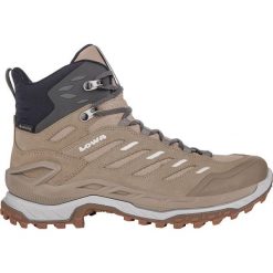 Buty trekkingowe damskie Lowa Innovo Mid Gtx. Brązowe obuwie trekkingowe damskie Lowa, z materiału, za kostkę, bez zapięcia. Za 983.10 zł.