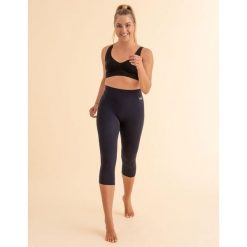 Legginsy Capri Tecnología FIR Noah. Niebieskie legginsy damskie ANAISSA, bez wzorów, z poliamidu. W wyprzedaży za 200.00 zł.