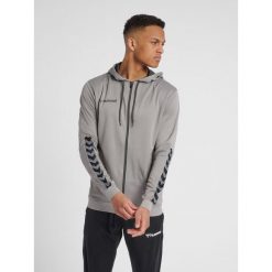 Bluza fitness męska Hummel zip hml AUTHENTIC Poly. Niebieskie bluzy męskie Hummel, m, bez wzorów, sportowe, bez ramiączek, bez kaptura. Za 203.50 zł.