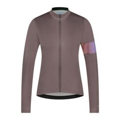 VERTEX Jersey z długim rękawem i nadrukiem, Smoky Topaz. Brązowe bluzy męskie Shimano, bez wzorów, z jersey, sportowe, bez ramiączek, bez kaptura. Za 489.90 zł.