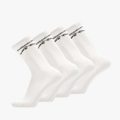 Skarpety sportowe Swedemount Sport Socks 4-Pack szybkoschnące. Białe buty sportowe męskie SWEDEMOUNT, bez wzorów, z tkaniny. W wyprzedaży za 53.99 zł.