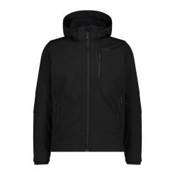 Kurtka softshell męska CMP. Czarne kurtki męskie CMP, m, bez wzorów, z softshellu, bez kaptura, trekkingowe. Za 303.99 zł.