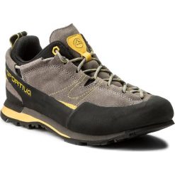 Trekkingi LA SPORTIVA - Boulder X 838GY Grey/Yellow. Czarne trekkingi męskie La Sportiva, z materiału, bez zapięcia. W wyprzedaży za 449.00 zł.