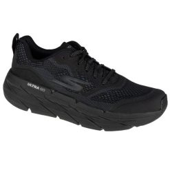 Buty do biegania męskie, Skechers Max Cushioning Premier Vantage. Czarne buty sportowe męskie Skechers, bez wzorów, z materiału, bez zapięcia, do biegania. Za 482.00 zł.