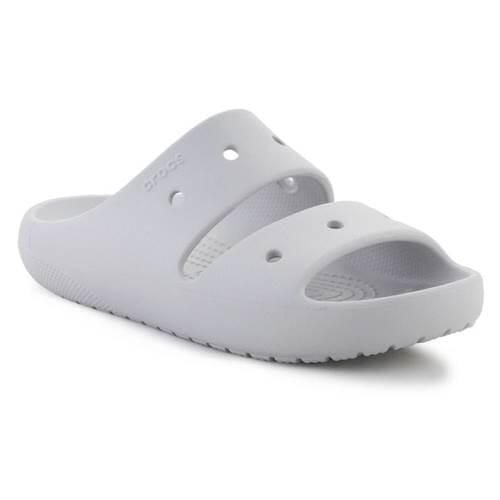 Klapki unisex Crocs Classic Sandal V2. Szare klapki damskie Crocs, bez wzorów, z materiału, bez zapięcia. Za 135.99 zł.