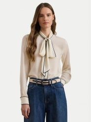 LAUREN RALPH LAUREN Koszula 200957396003 Beżowy Regular Fit. Brązowe koszule damskie Lauren Ralph Lauren, l, bez wzorów, z syntetyku, bez kołnierzyka, bez ramiączek. Za 754.99 zł.