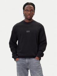 HUGO Bluza Delastcrew 50546672 Czarny Relaxed Fit. Czarne bluzy męskie Hugo, l, bez wzorów, z bawełny, bez ramiączek, bez kaptura. Za 479.99 zł.
