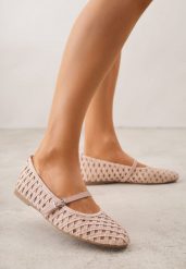 Różowe Balerinki Ozdobione Ażurowym Motywem i Paskiem Nonaniassi. Czerwone balerinki damskie Born2be, w ażurowe wzory, z jeansu, eleganckie, bez obcasa, bez zapięcia. Za 119.99 zł.