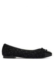 Tory Burch Baleriny 177191 Czarny. Czarne balerinki damskie Tory Burch, bez wzorów, z materiału, bez obcasa, bez zapięcia. Za 1,589.00 zł.